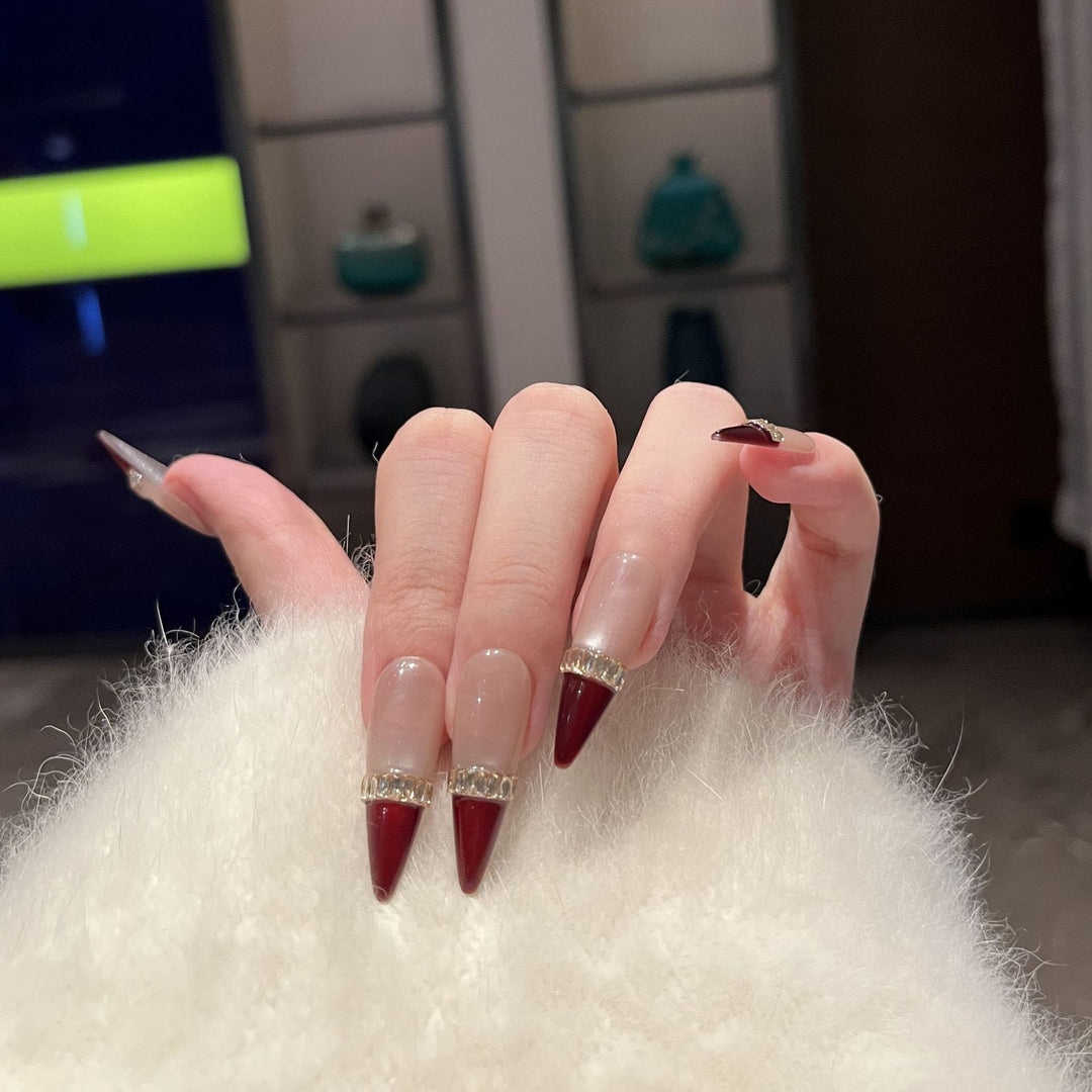 Elegantes Stiletto Nagelkunst Set