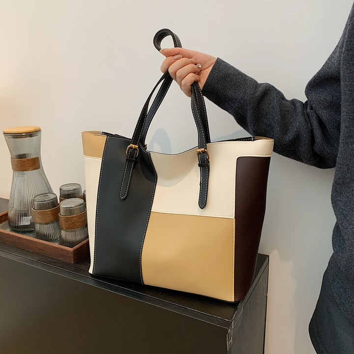 Stylische Farbblock-Tote-Bag Karnz