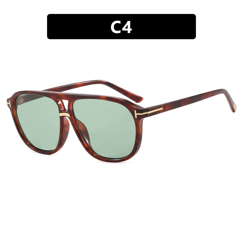 Damen quadratische Sonnenbrille mit luxuriösem Schildkrötenmuster und polarisierenden Gläsern Karnz