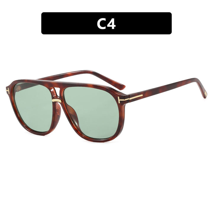 Damen quadratische Sonnenbrille mit luxuriösem Schildkrötenmuster und polarisierenden Gläsern Karnz
