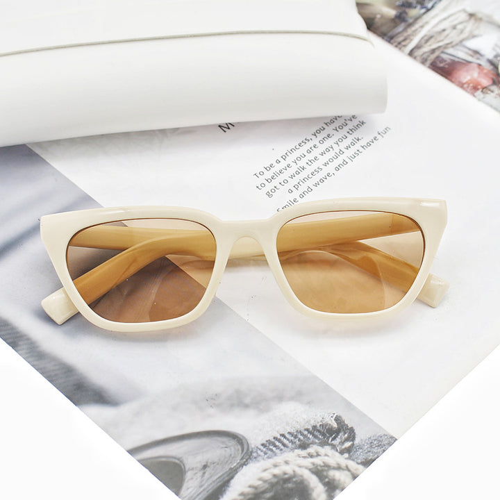 Damen geometrische Designer-Sonnenbrille im modernen Look Karnz