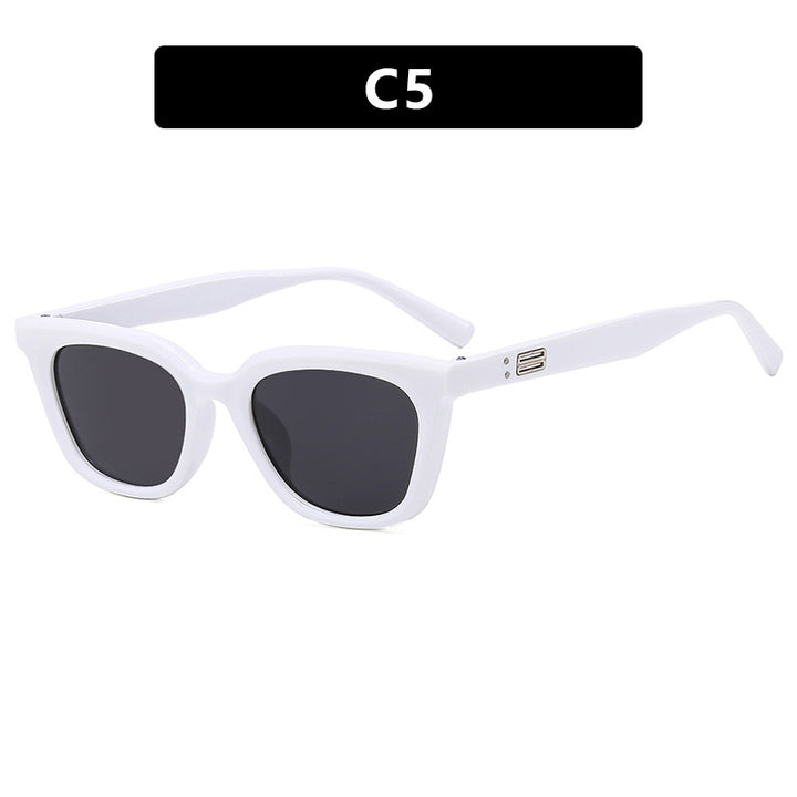 Damen stylische Sonnenbrille im modernen Design mit breitem Rahmen Karnz