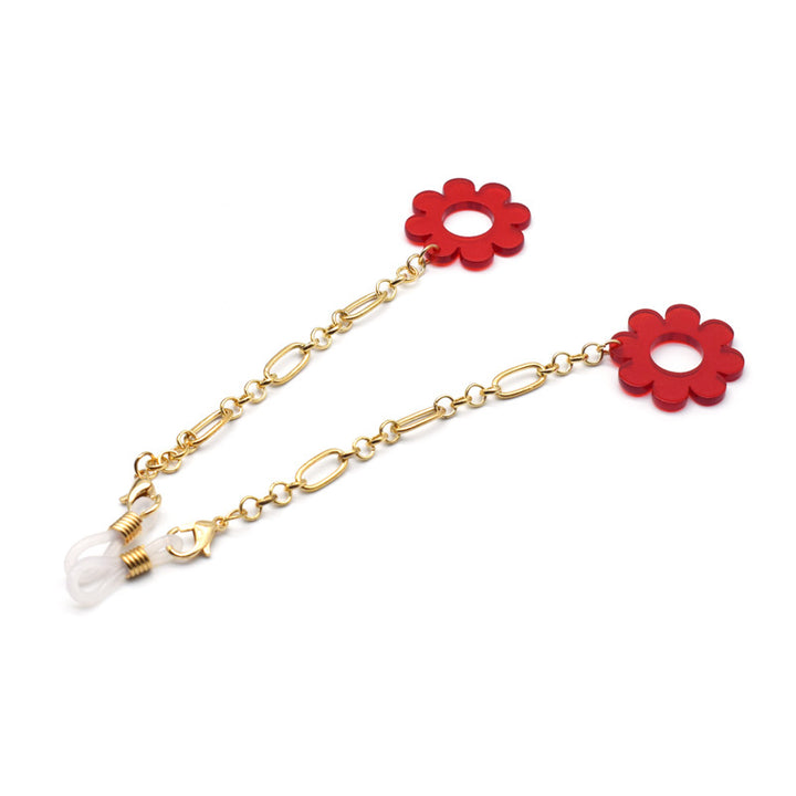 Blumenmuster-Brillenhalter-Kette Karnz
