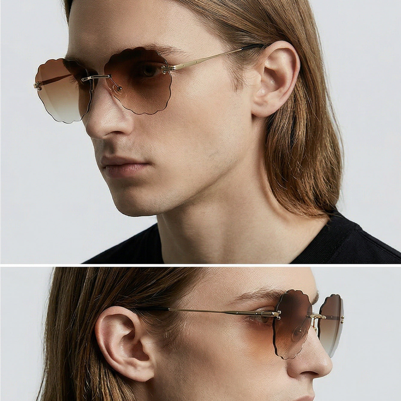 Damen modische Sonnenbrille im einzigartigen Blumenrahmen Karnz