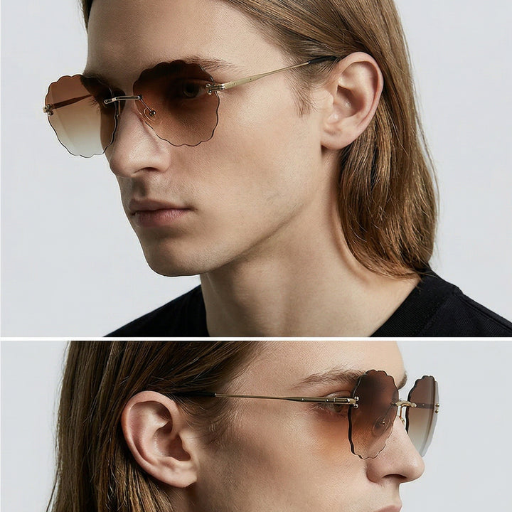Damen modische Sonnenbrille im einzigartigen Blumenrahmen Karnz