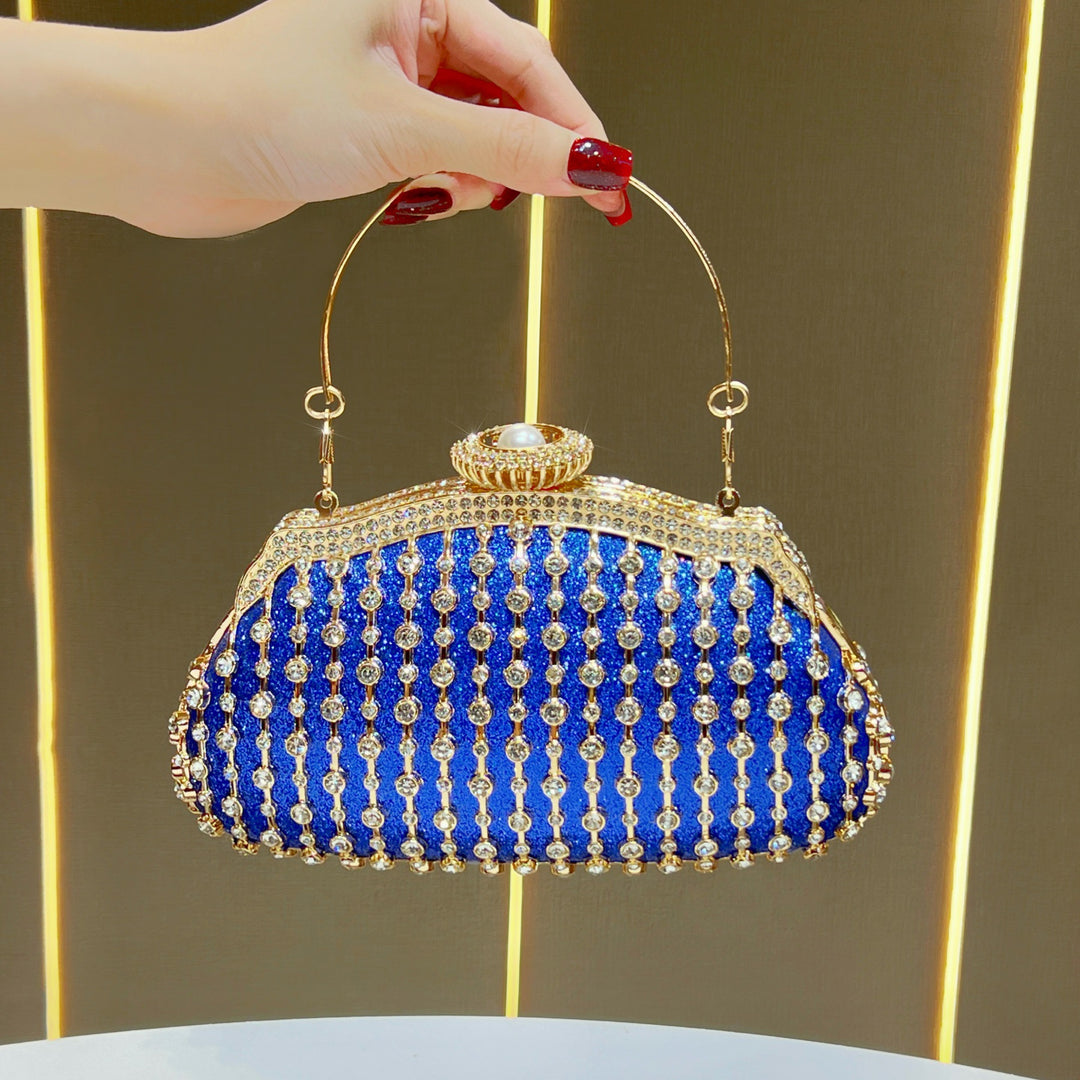 Glamouröse Kristallverzierte Abend-Handtasche
