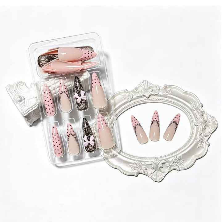 Chic Elegante Druck auf Nagelspitzen Karnz