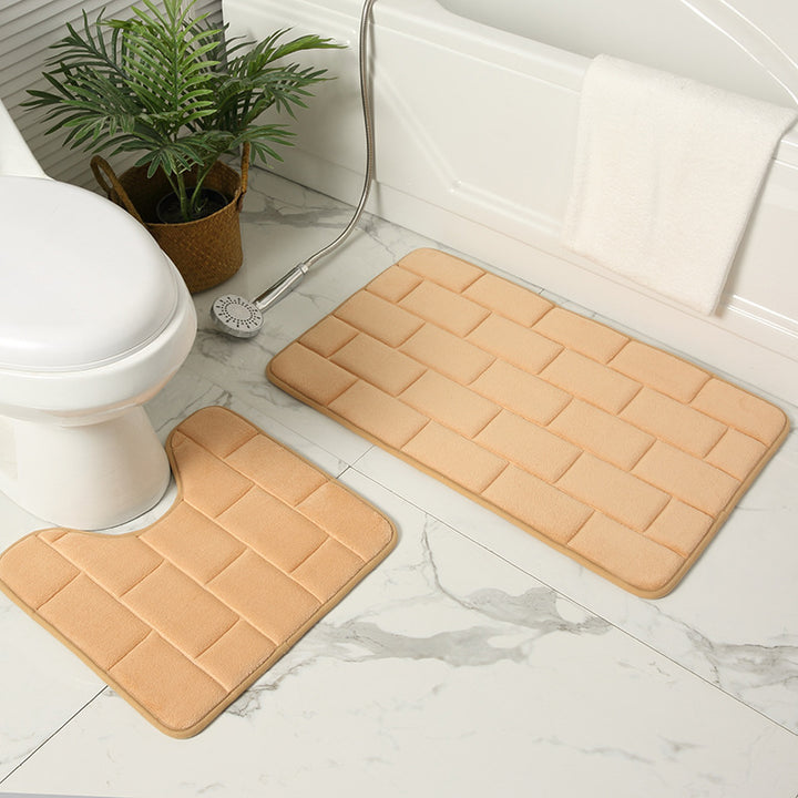 Gepolsterte Badezimmermatte Set