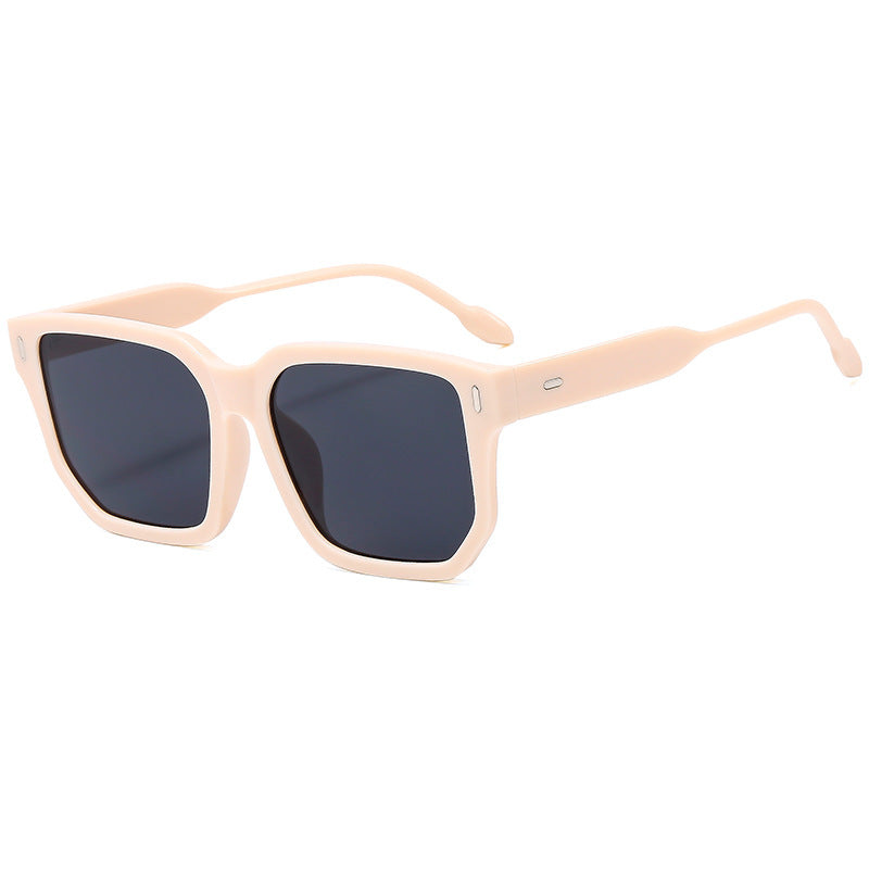 Damen Quadratische Sonnenbrille mit modernem, rahmenlosem Design Karnz