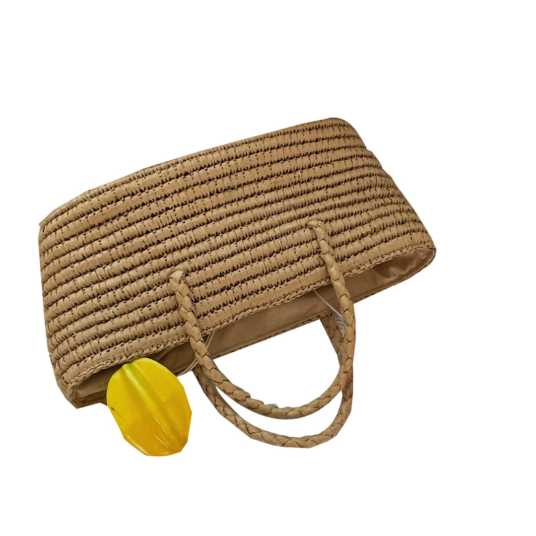 Damen Handtasche aus geflochtenem Naturmaterial Karnz