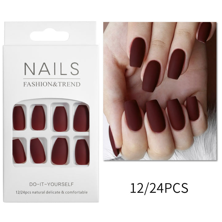 Künstlerische matte Press-On Nagelspitzen Karnz