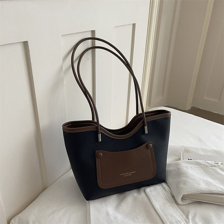 Minimalistische Leder Tote Bag