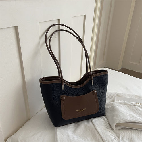Minimalistische Leder Tote Bag