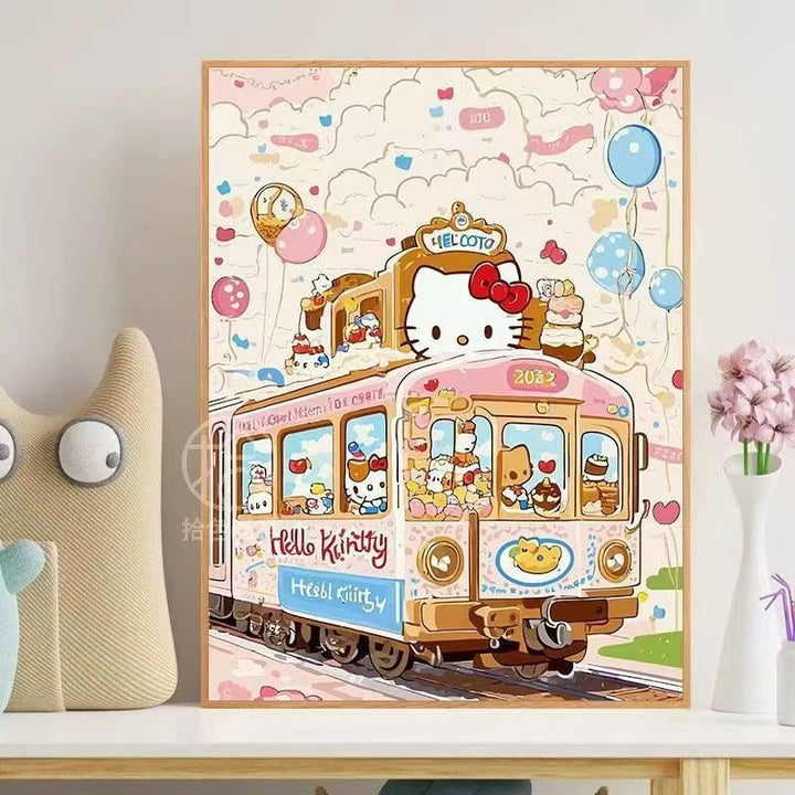 Hello Kitty-Themen Verspielte Wandkunst Karnz