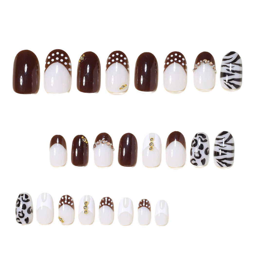Künstlerisches Nageldesign-Set mit Edelsteindekoren Karnz