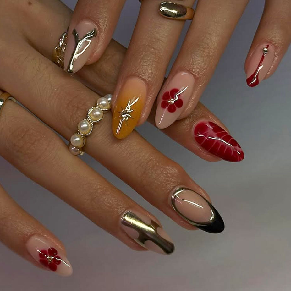 Dekorative Künstlerische Nagelkunst