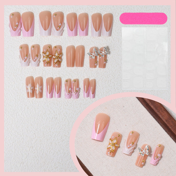 Luxuriöse dekorative Press-On-Nagelspitzen Karnz