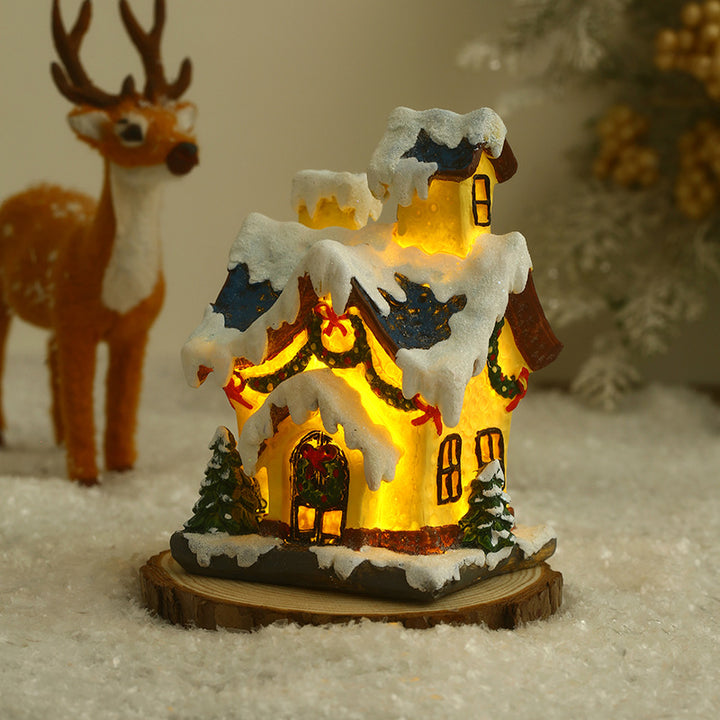 Dekorative Weihnachtsbeleuchtung im Häuschen-Design Karnz