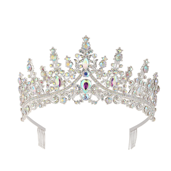 Damen Strass Tiara mit funkelnden Edelsteinen Karnz