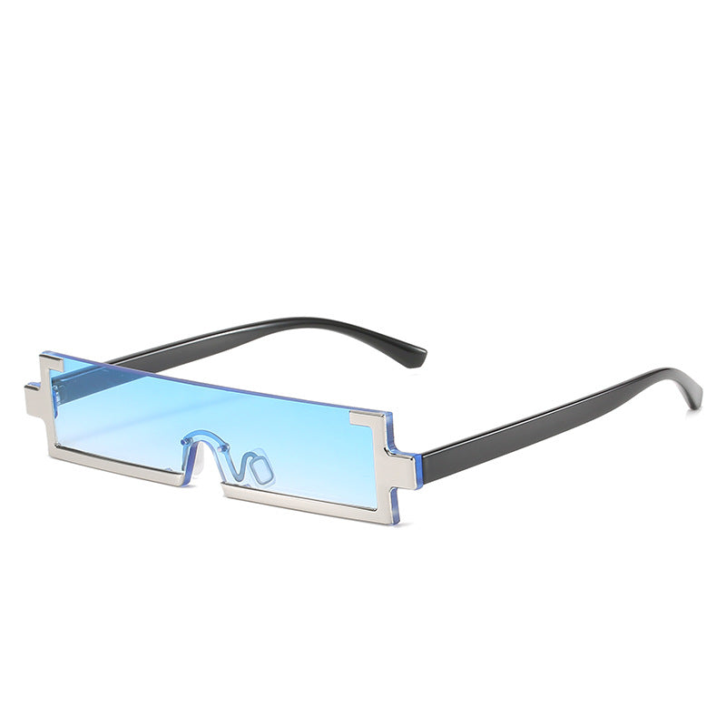 Damen futuristische Sonnenbrille mit einzigartigem geometrischem Design Karnz