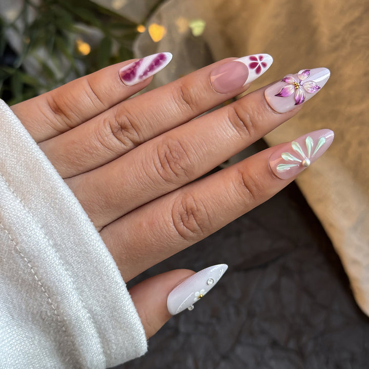 Dekorative Press-On Nagelkunst Kollektion Karnz