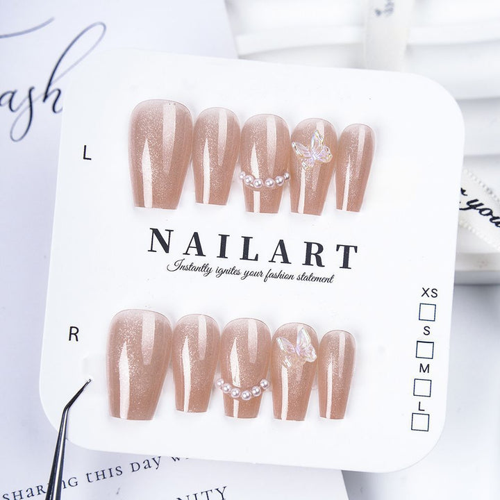 Dekorativer Stiletto Press-On Nagelset