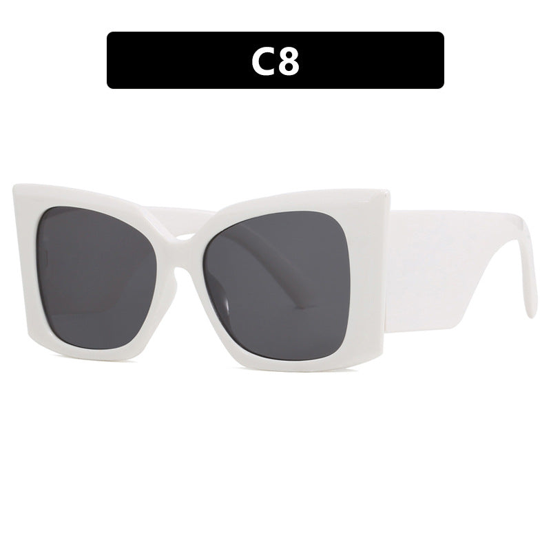 Damen oversized Sonnenbrille mit stylishem Katzenaugen-Rahmen Karnz