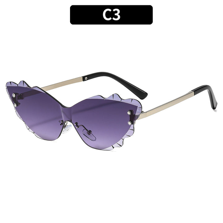 Stilvolle Katzenaugen-Sonnenbrille