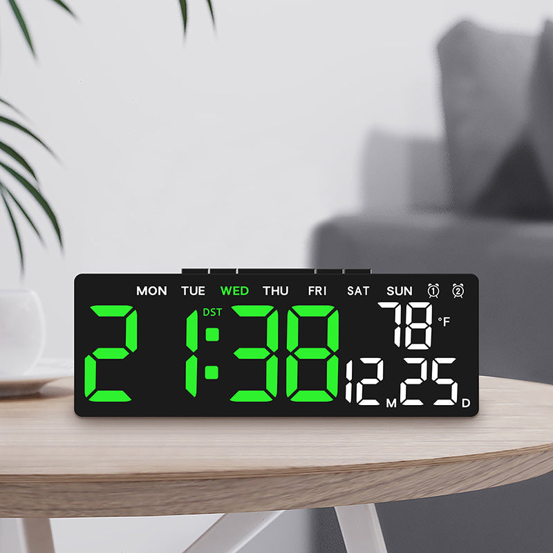 Digitaler Wetterwecker mit Großem Led-Display und Temperaturanzeige Karnz