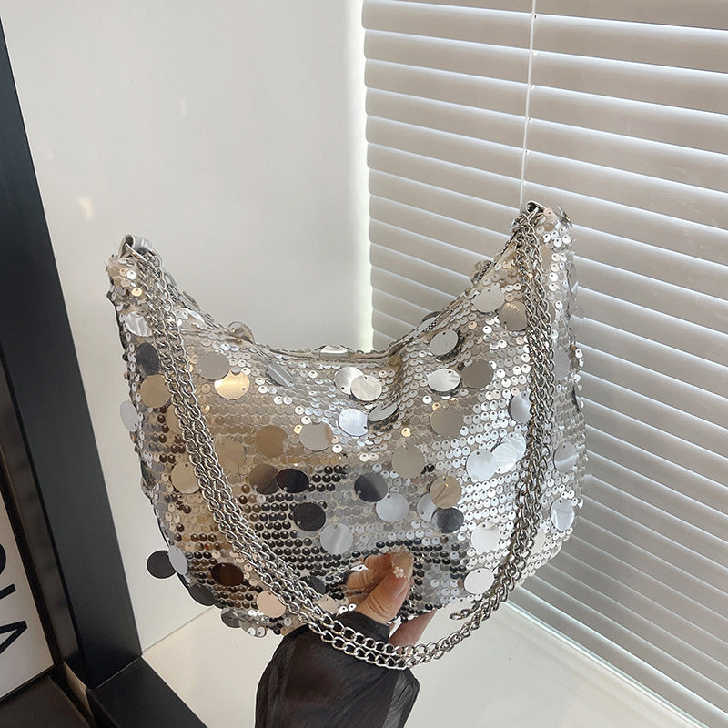 Pailletten-beschichtete Abendhandtasche