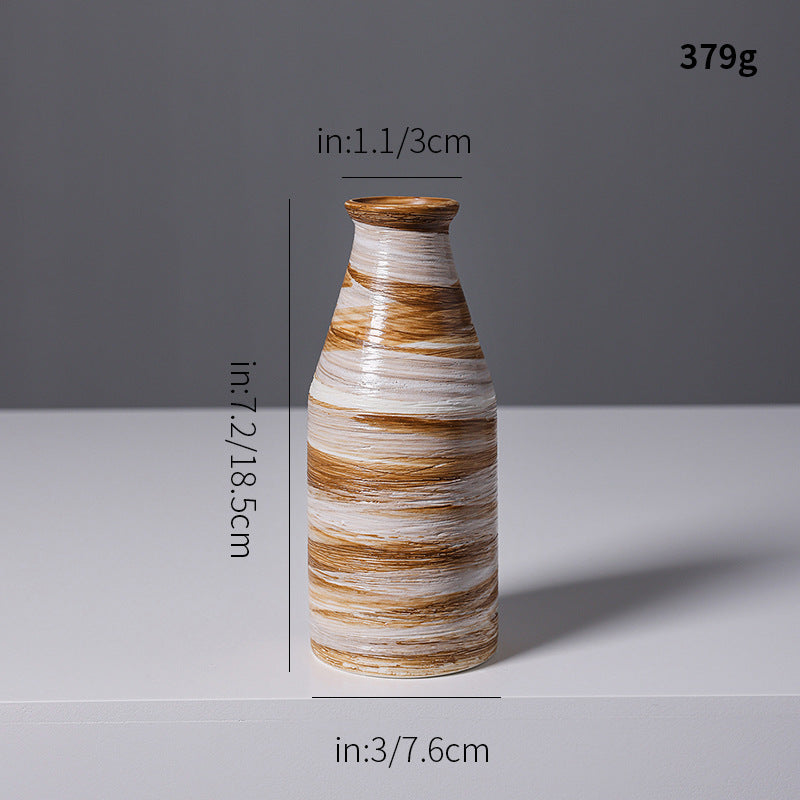 Künstlerische Spiraldesign Keramikvase Karnz