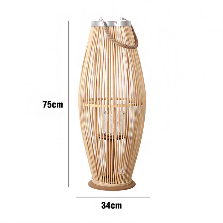 Elegante Rattan-Laterne Karnz
