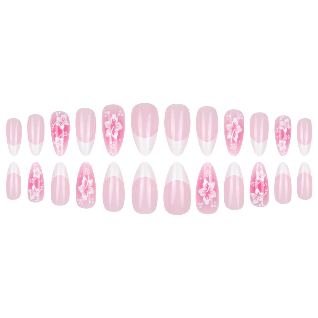 Florales Design Stiletto Nagelkunst Verlängerungen Karnz