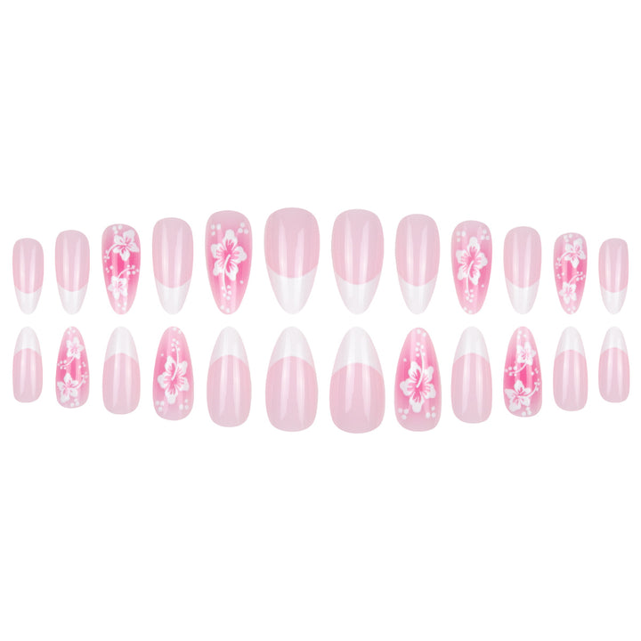 Florales Design Stiletto Nagelkunst Verlängerungen Karnz