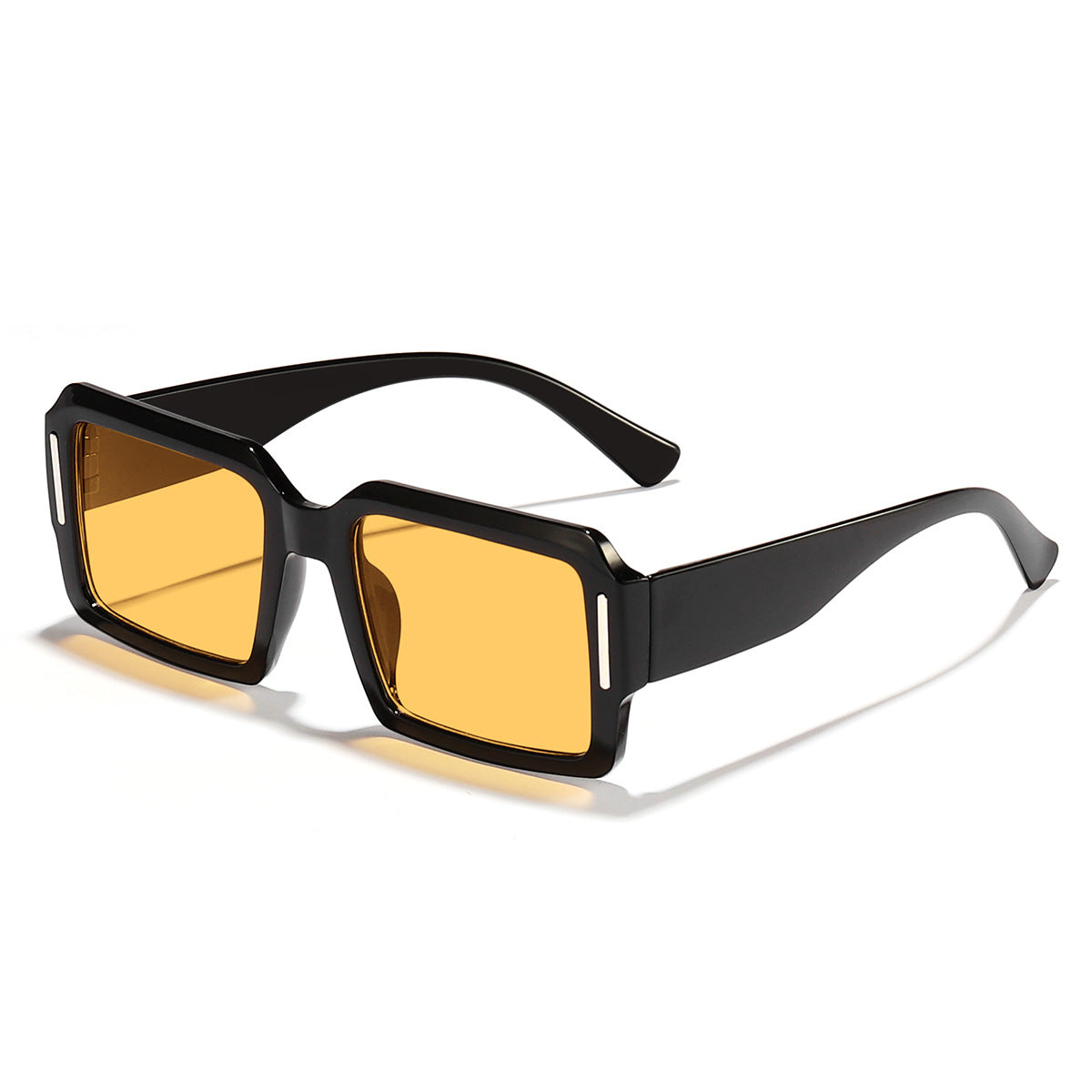 Damen modische quadratische Sonnenbrille mit stylischem Kunststoffrahmen Karnz