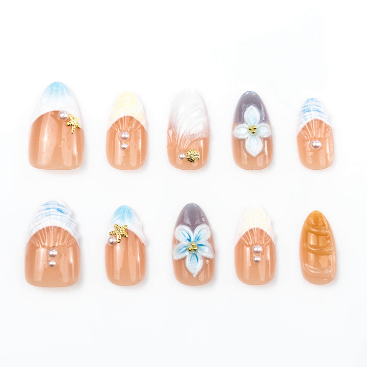 Floral Articulate Press-On Nail Set Karnz