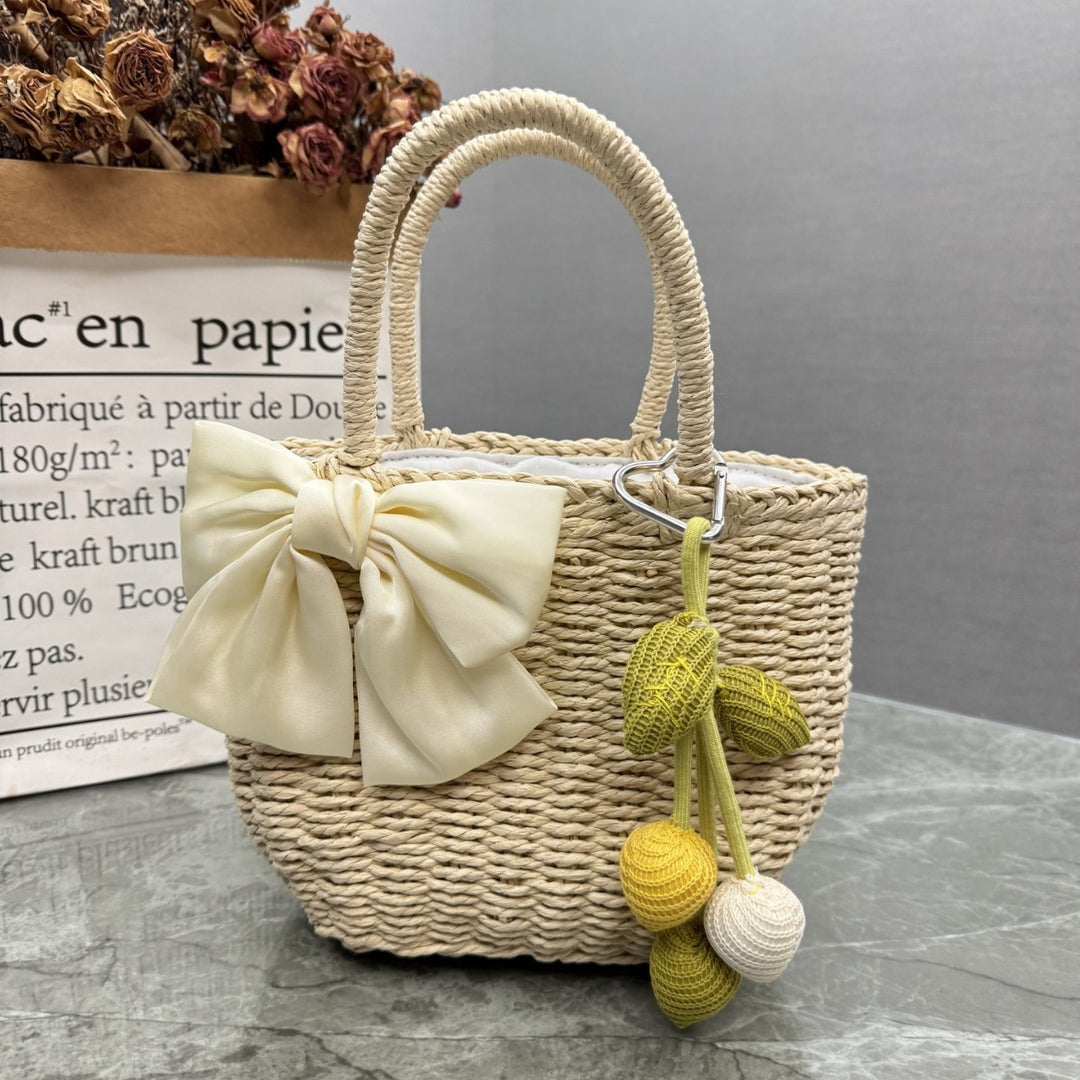 Verspielte Bast-Handtasche Karnz