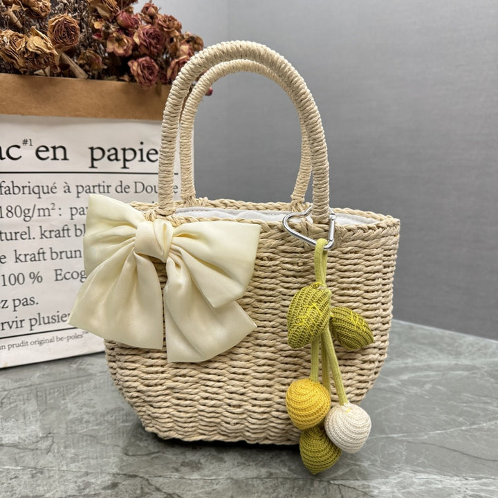 Verspielte Bast-Handtasche Karnz