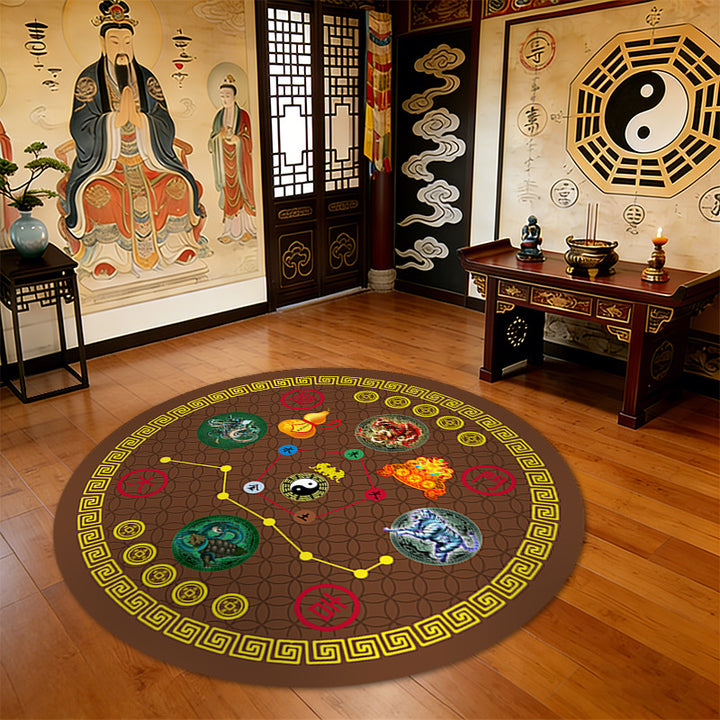 Runde Feng Shui Teppich