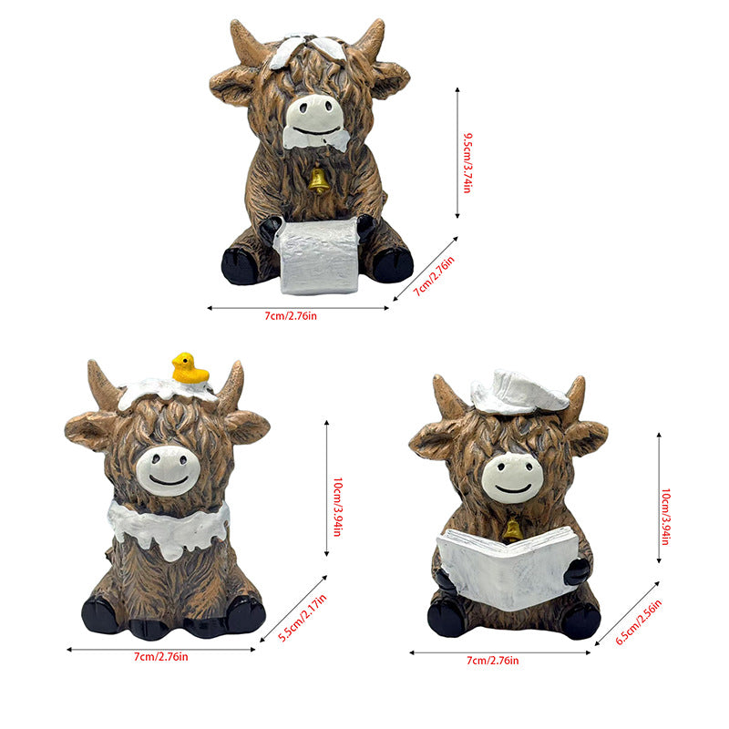 Dekorative Ferkel Figur Karnz