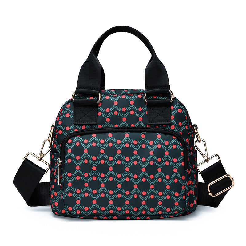 Stylische Blumendruck-Handtasche Karnz