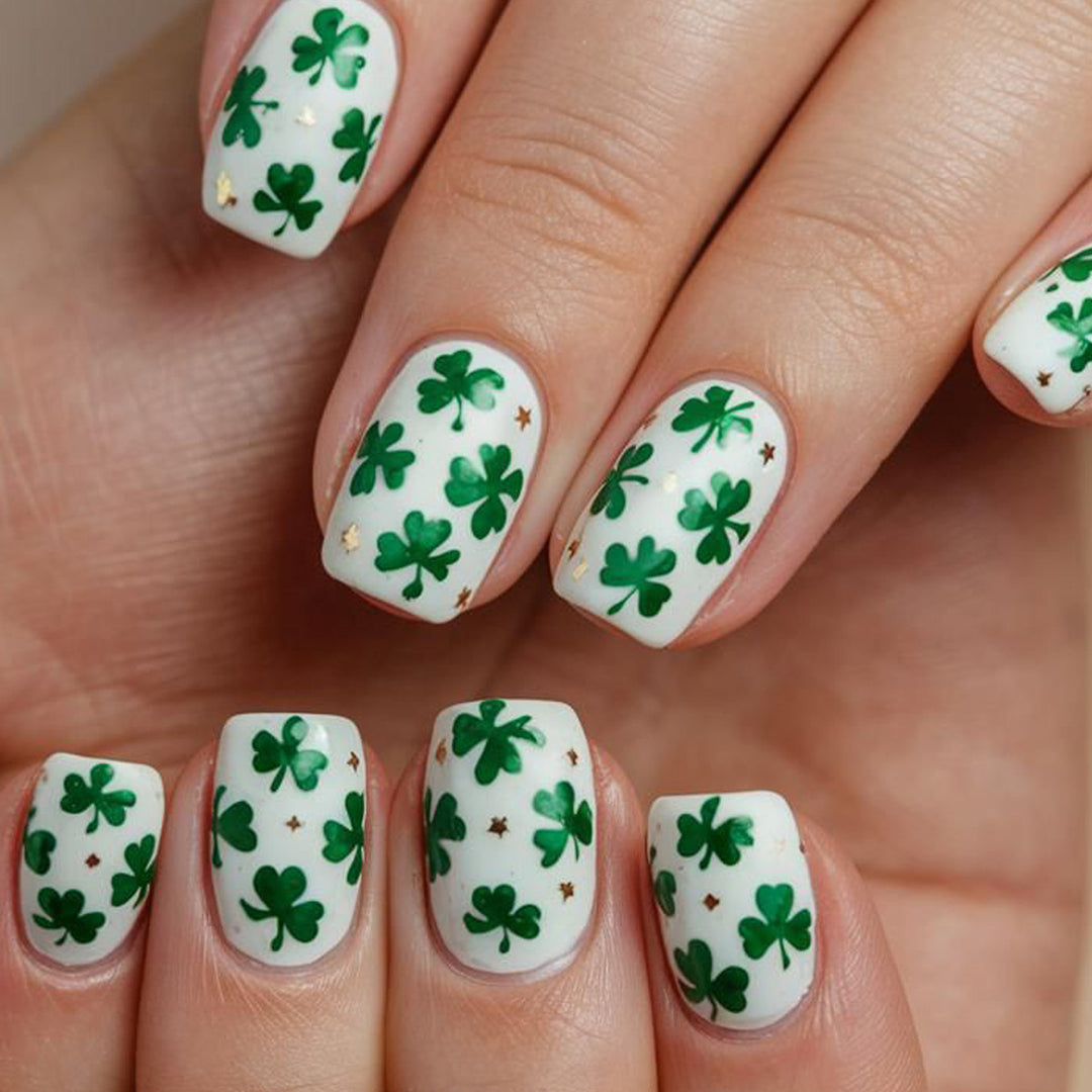 Shamrock-Themen-Nagelkunst-Erweiterungen Karnz