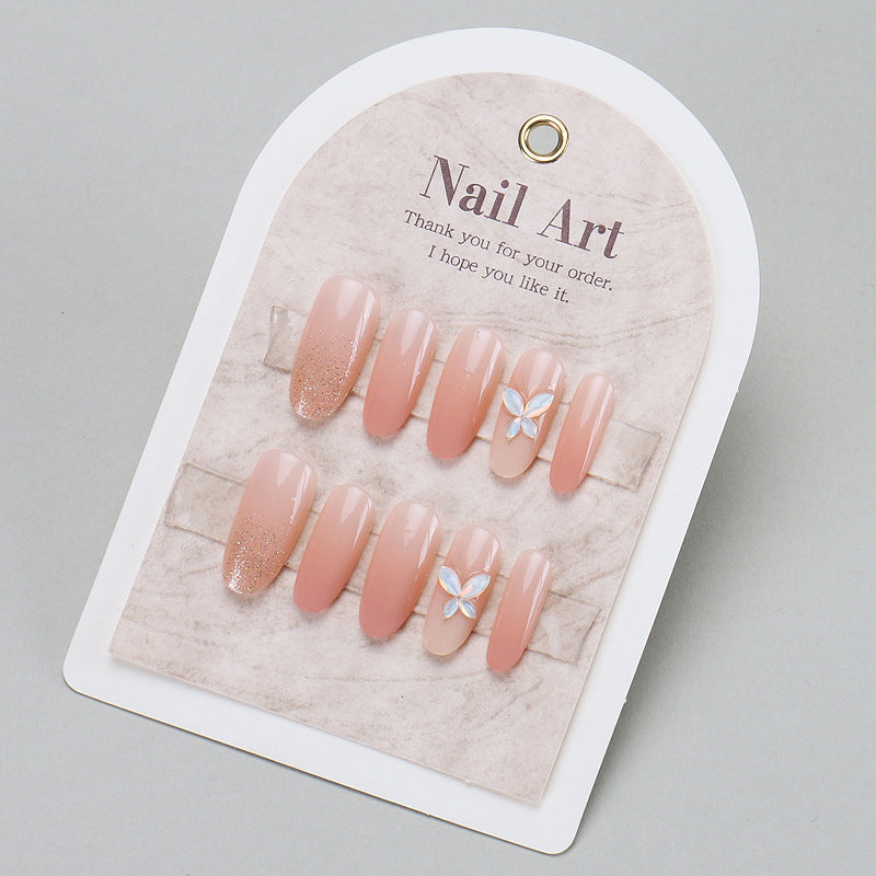 Elegantes florales Press-On Nail Art Set Karnz