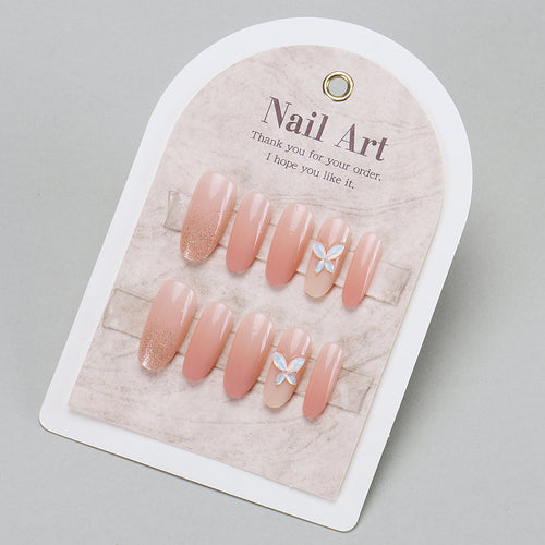 Elegantes florales Press-On Nail Art Set Karnz