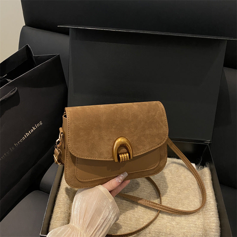 Elegante Wildleder Umhängetasche