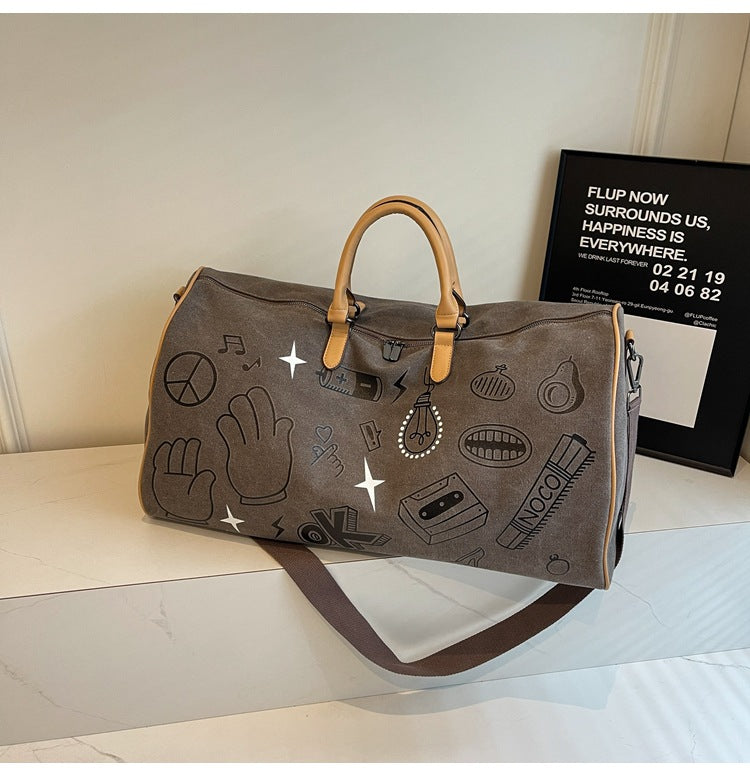 Fun gemusterte Wochenend-Duffle-Tasche Karnz