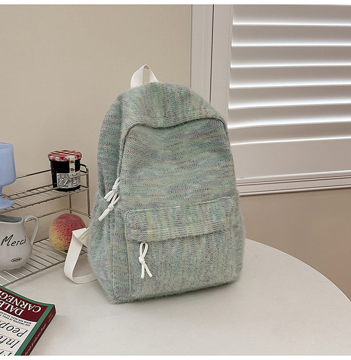 Strukturierter Strick-Rucksack