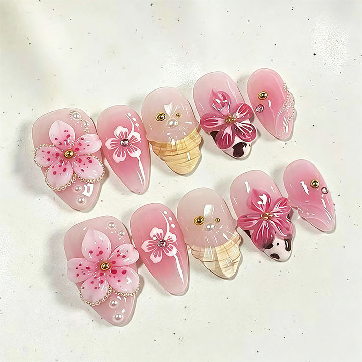 Luxus Nagelkunst-Set mit galaktischen Motiven Karnz