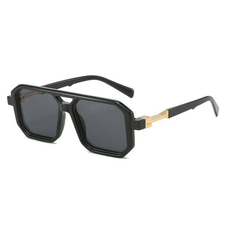 Fette Übergroße Achtkantige Sonnenbrille Karnz