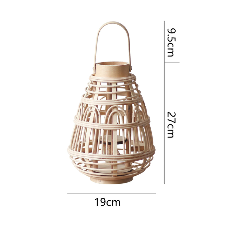 Rustikale Rattan-Laterne Karnz